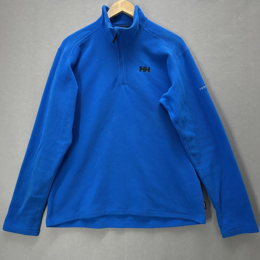 Helly Hansen Fleece Polartec Quarter Zip Pullover Jacket Hiking Mid Layer Large